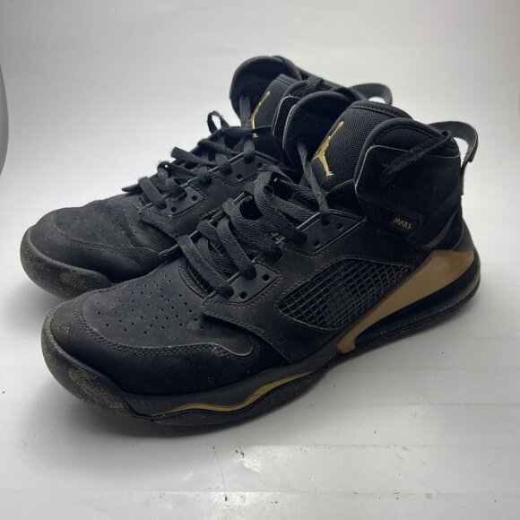 Nike Air Mars Jordan 270 Mens Sz 11 Basketball Shoes Black Gold CD7070-007 READ* - Picture 4 of 16